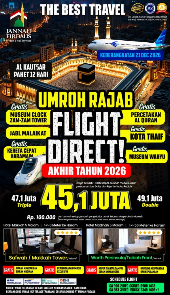 Paket Al Kautsar – Program 12 Hari