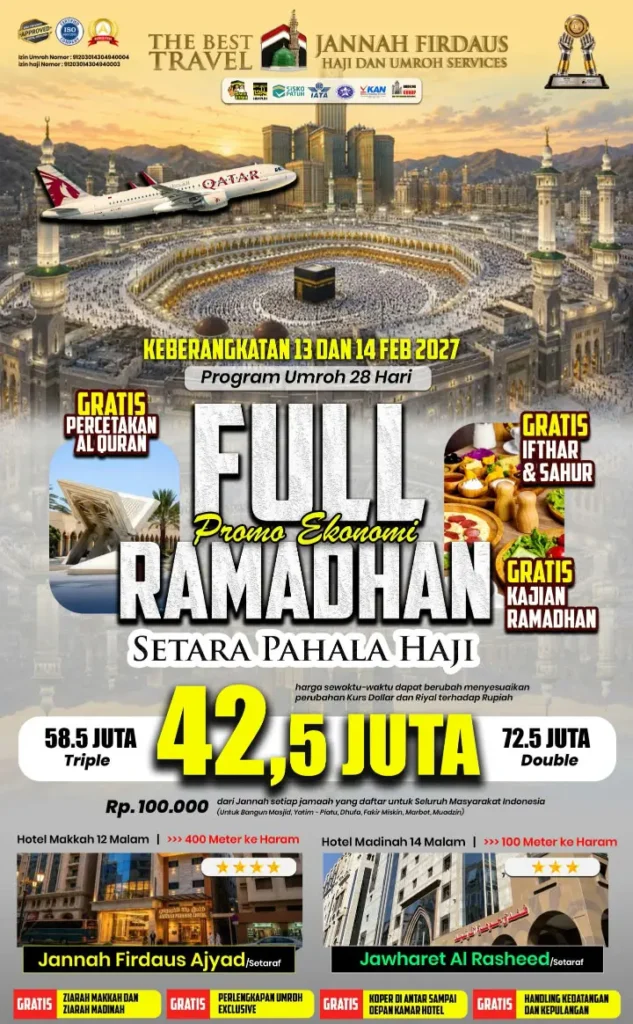 Umroh Full Ramadhan Ekonomi – 28 Hari